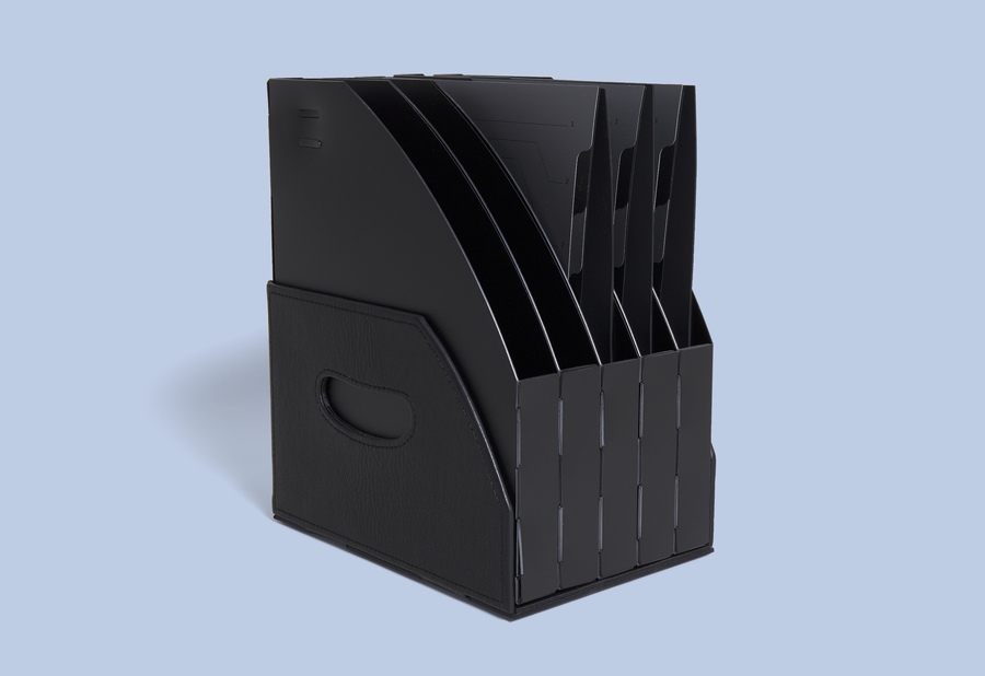 Desk Organiser - 5x Folders & Holder