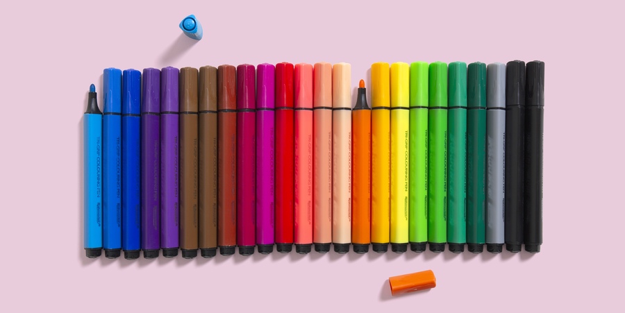 Triangular Colouring Pens - Broad Nib